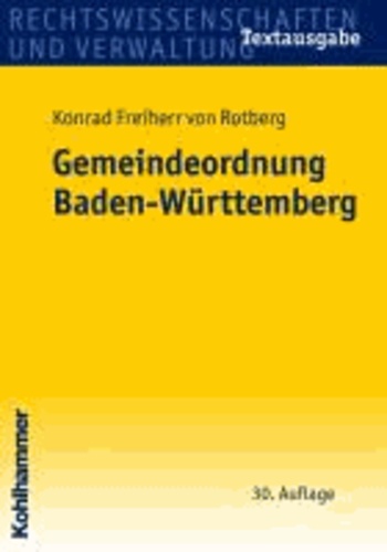 Gemeindeordnung Baden-Württtemberg.