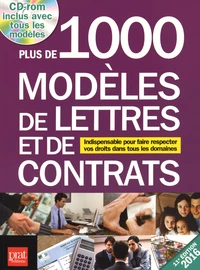Plus de 1 000 modèles de lettres et de contrats 2016