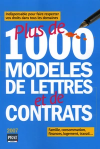 Plus de 1000 modèles de lettres et de contrats