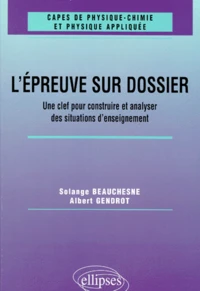 L'épreuve sur dossier du CAPES de physique-chimie