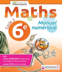  Génération 5 - Maths 6e Cycle 3 iParcours - Manuel numérique. 1 Clé Usb