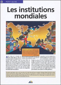 Google livre téléchargeur epub Les institutions mondiales (Litterature Francaise) 9782842590987 MOBI ePub PDB