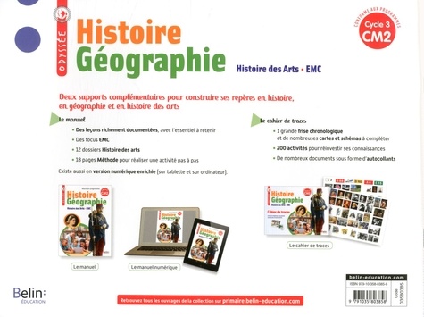 Histoire Géographie Histoire des Arts EMC CM2 Cycle 3 Odyssée. Cahier de traces