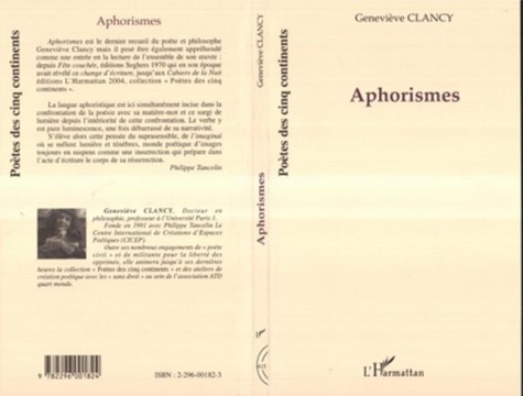 Geneviève Clancy - Aphorismes.