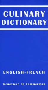 Culinary dictionary english-french