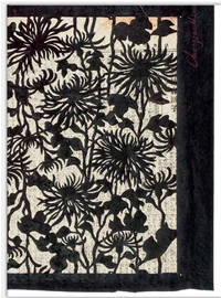 Eventails et chrysanthEmes  Motifs de Katagami Japonais /franCais