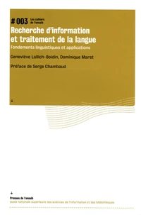 Recherche d'information et traitement de la langue