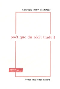 Poétique du récit traduit