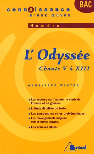 Geneviève Winter - L'Odyssée, Homère - Chants V à XIII.