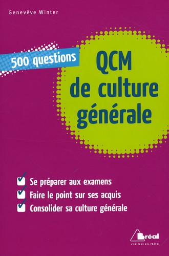 Geneviève Winter - QCM de culture générale.