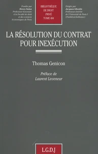 La résolution du contrat pour inexécution