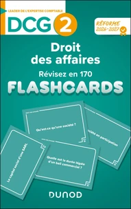 Flashcards Droit des affaires DCG 2