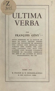 Ultima verba