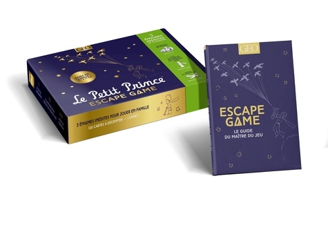  GEO - Le Petit Prince - Coffret Escape Game avec 120 cartes et 1 livret.