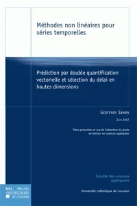 Méthodes non linéaires pour séries temporelles