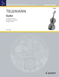 Georg Philipp Telemann - Edition Schott  : Suite D Major - viola and piano..
