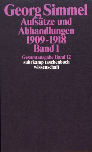 Aufsätze und Abhandlungen 1909-1918. Band 1