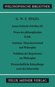 Jenaer Kritische Schriften II