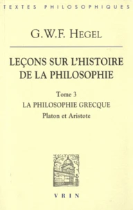 Leçons sur l'histoire de la philosophie