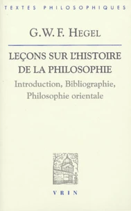 Leçons sur l'histoire de la philosophie