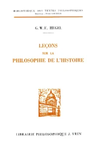 Leçons sur la philosophie de l'histoire