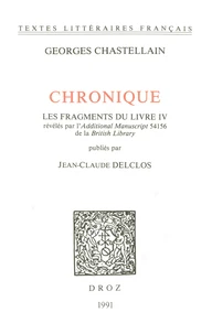 Chronique. Les fragments du Livre IV révélés par l'Additional Manuscript 54156 de la British Library