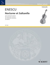 George Enescu - Edition Schott  : Nocturne et Saltarello - cello and piano..