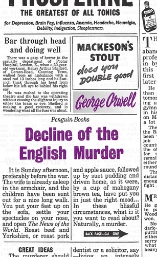 George Orwell - Decline of the English Murder.