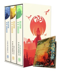 George R. R. Martin - Le trône de fer (A game of Thrones)  : Coffret en 3 volumes - Tome 1, Le trône de fer ; Tome 2, Le donjon rouge ; Tome 3, La bataille des rois. Avec une carte.