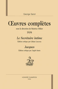 Oeuvres complètes, 1834