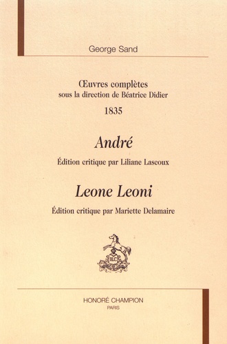 Oeuvres complètes, 1835. André ; Leone Leoni