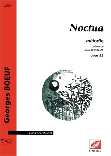 Georges Boeuf et Pierre Beltrame - Noctua - mélodie opus 89.