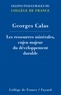 Georges Calas - Les ressources minérales, enjeu majeur du développement durable.