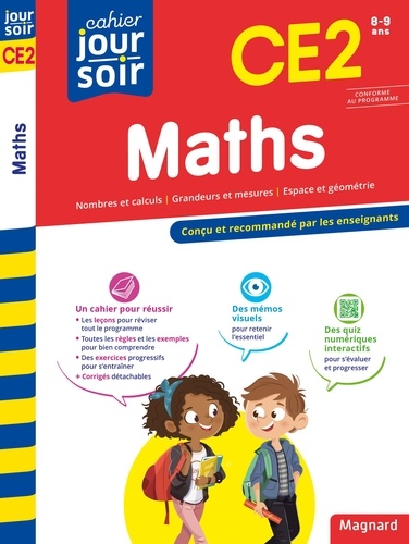 Cahier du jour/Cahier du soir Maths CE2  Edition 2023