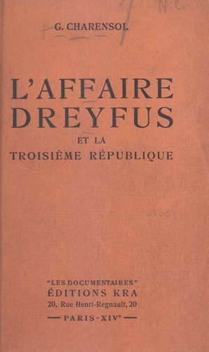 L'affaire Dreyfus et la Troisième République