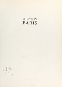 Georges Charensol et Janine Niepce - Le livre de Paris.