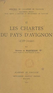 Les chartes du pays d'Avignon, 439-1040