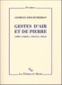 Georges Didi-Huberman - Gestes d'air et de pierre - Corps, parole, souffle, image.