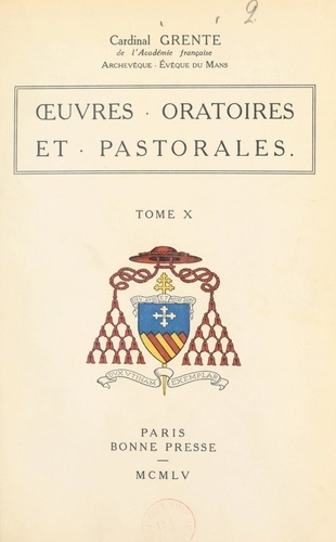 Œuvres oratoires et pastorales (10)