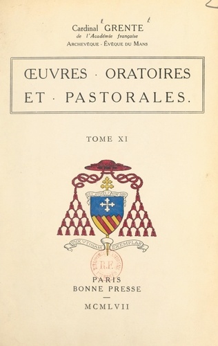 Œuvres oratoires et pastorales (11)