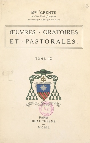 Œuvres oratoires et pastorales (9)
