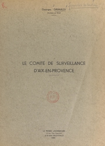Le comité de surveillance d'Aix-en-Provence