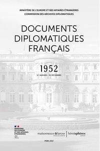 Georges-Henri Soutou - Documents diplomatiques français - 1952.