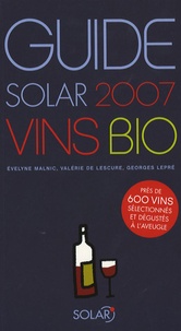 Georges Lepré et Evelyne Malnic - Guide Solar des vins bio.