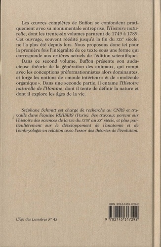 Oeuvres complètes. Tome 2, Histoire naturelle, générale et particulière, avec la description du Cabinet du Roy (1749)