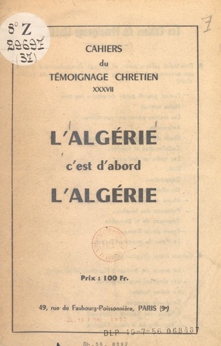 L'Algérie, c'est d'abord l'Algérie