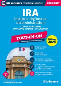 Concours des IRA – Tout-en-un (Catégorie A – Concours 2026-2027)