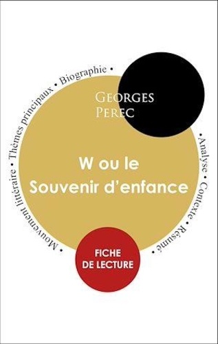 Étude intégrale : W ou le Souvenir d'enfance (fiche de lecture, analyse et résumé)