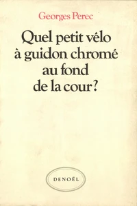 Quel petit vélo à guidon chromé au fond de la cour ?