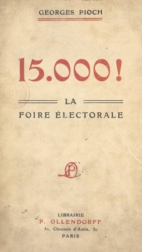 15.000 !. La foire électorale